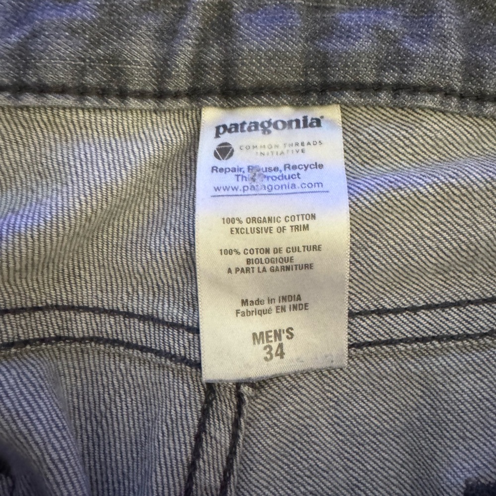 Patagonia Men's Gray Jeans, Sz 34x30 - Picture 5 of 9